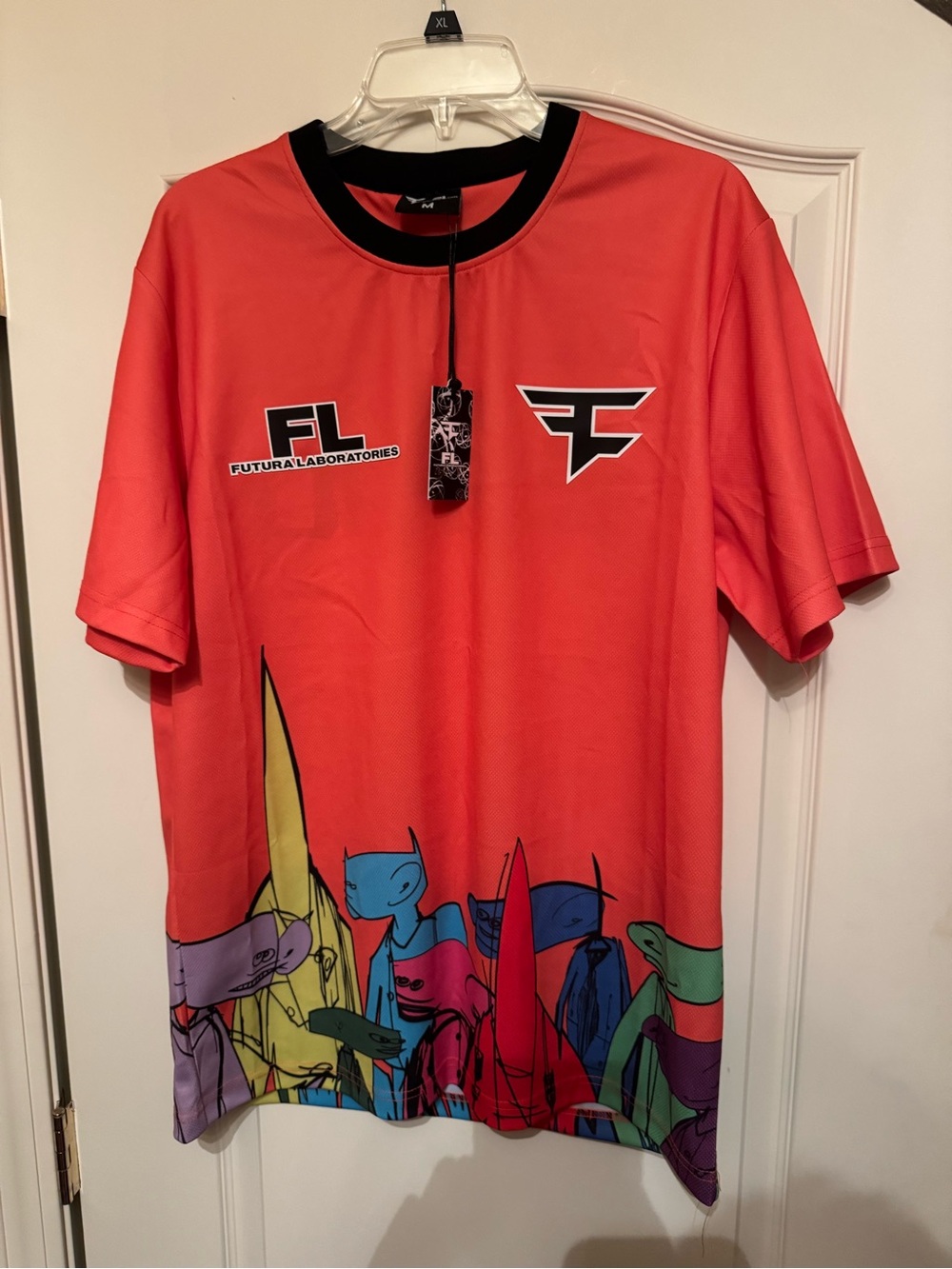 FaZe Clan x Futura Laboratories Characterized Jersey Orange Size Medium New